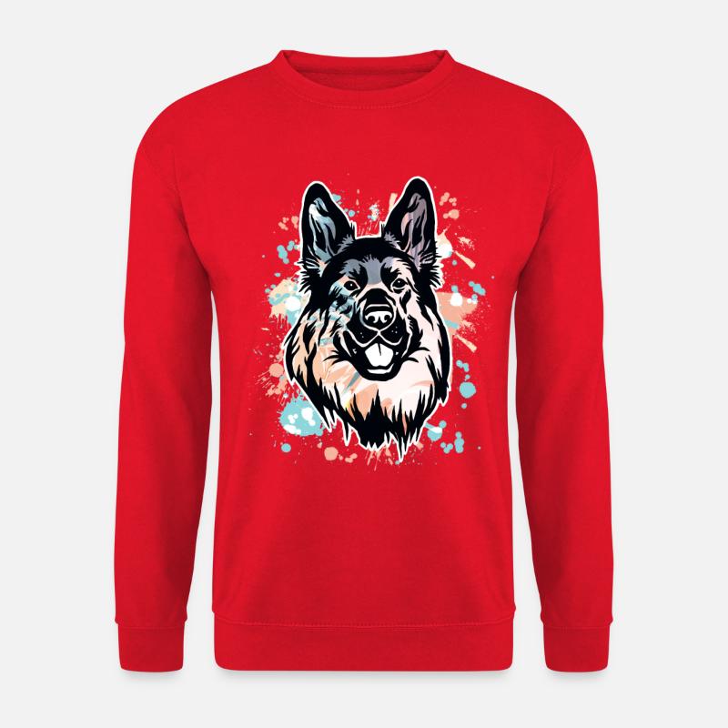 German Shepherd - Unisex Sweatshirt - red