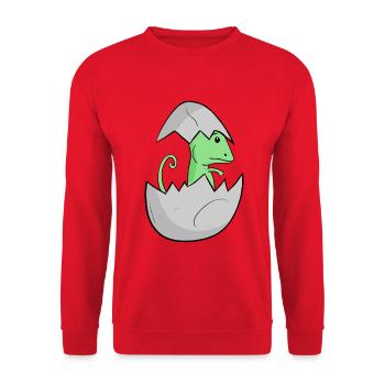 Bébé caméléon - Sweat-shirt Unisexe - rouge - Devant - Alina (178cm) & Michal (187cm)