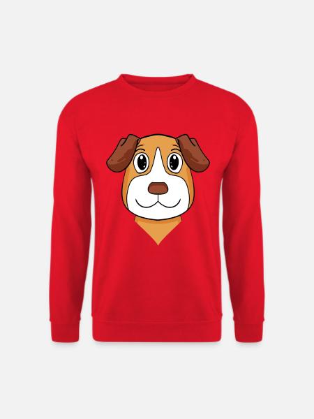 jack russell terrier dog - Unisex Sweatshirt - red