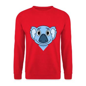 Koala - Sweat-shirt Unisexe - rouge - Devant - Alina (178cm) & Michal (187cm)