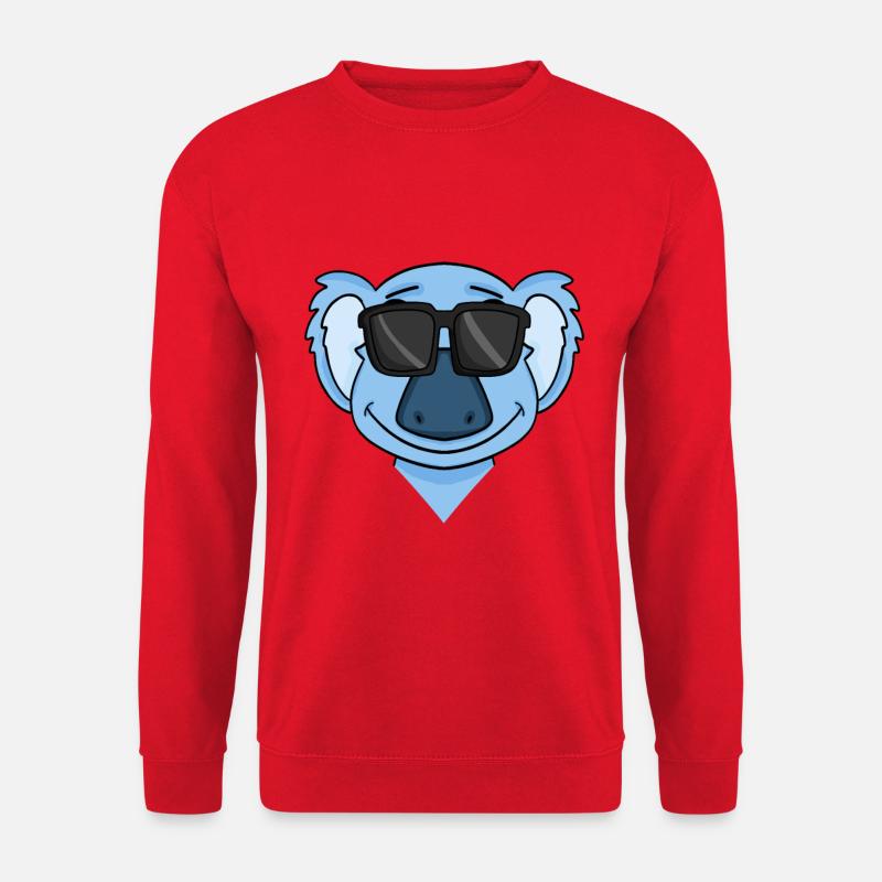 Koala mit Brille - Unisex Pullover - Rot