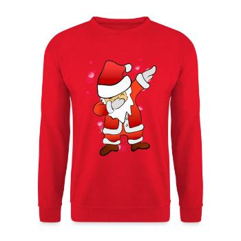 Dabbing Nicholas - Unisex Sweatshirt - red - Front - Alina (178cm) & Michal (187cm)