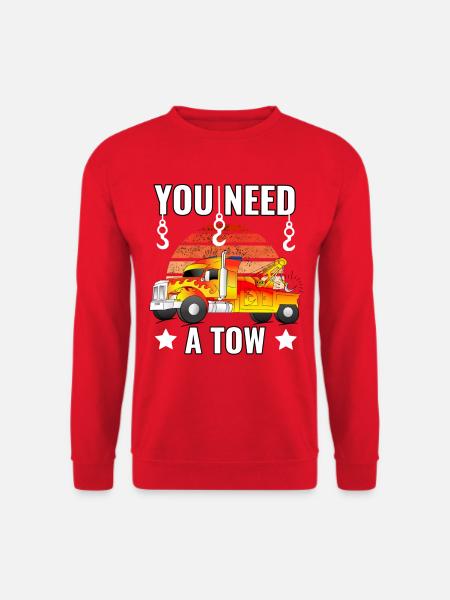 Tow truck operator tow truck driver - Unisex Sweatshirt - red