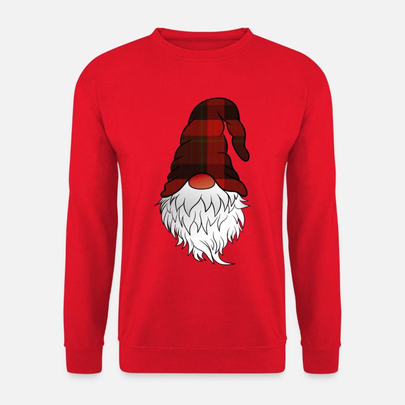 Gnom Vintage Weihnachts Wichtel - Unisex Pullover - Rot