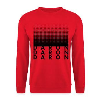 DARON - Sweat-shirt Unisexe - rouge - Devant - Alina (178cm) & Michal (187cm)
