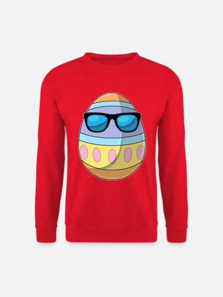 Easter Egg Easter Sunglasses - Unisex Sweatshirt - red