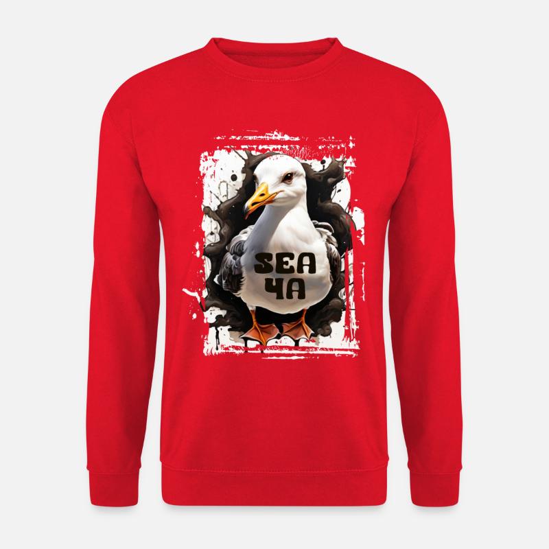 Sea Ya Möwe  - Unisex Pullover - Rot