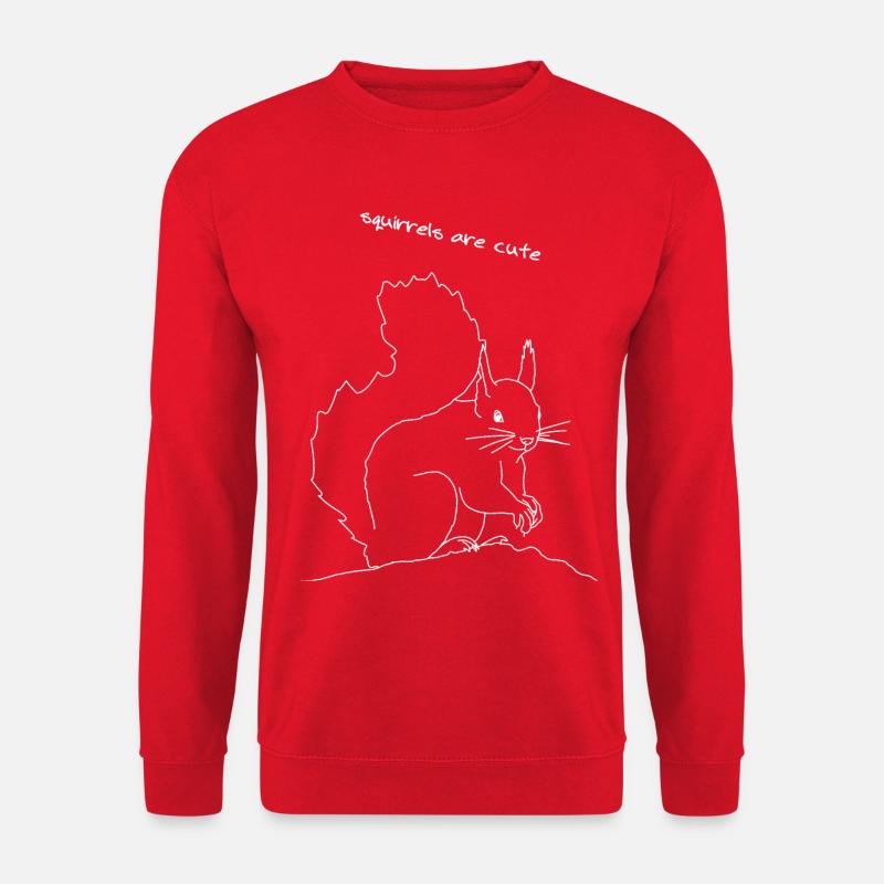 Eichhörnchen lineart - Unisex Pullover - Rot