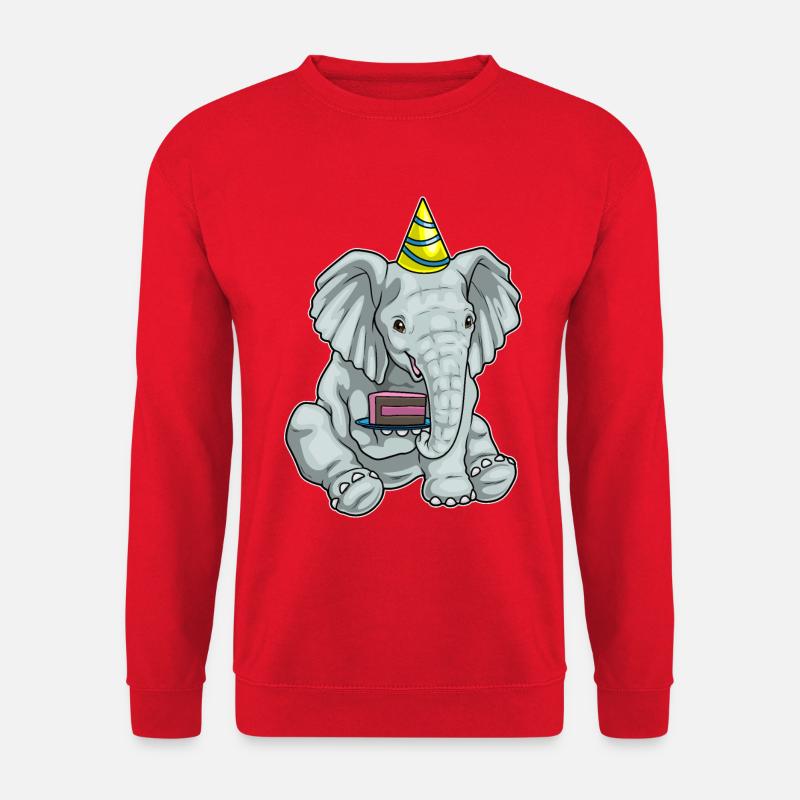 Elephant Cake - Unisex Sweatshirt - red
