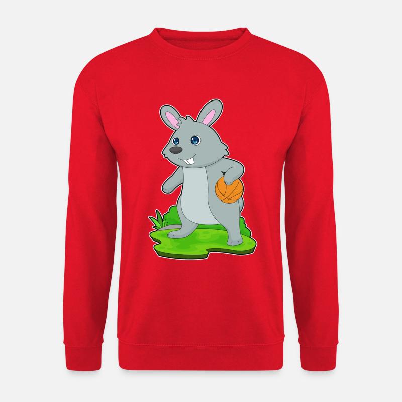 Bunny Basketteur Basketteur - Sweat-shirt Unisexe - rouge