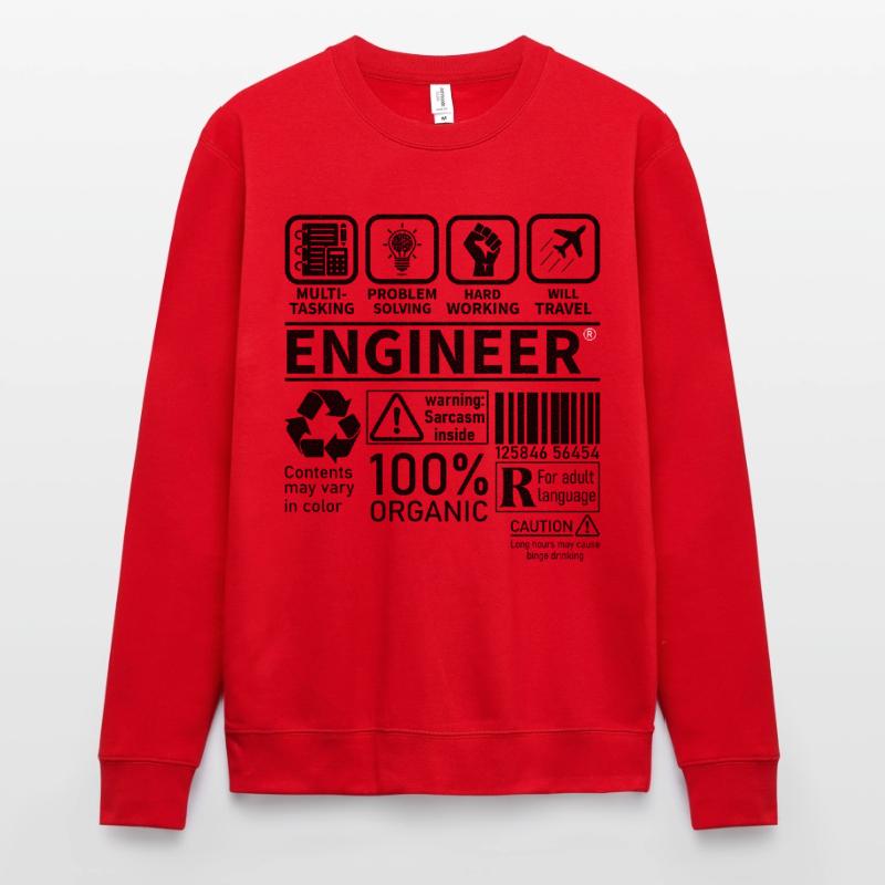engineer multi tasking problem solving working Unisex Sweatshirt