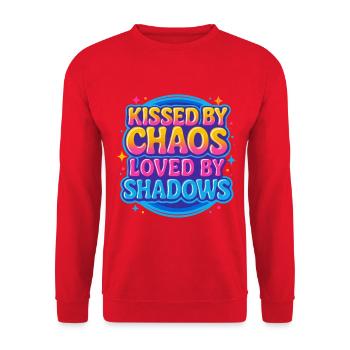 Fantasy Reader Vibes – Kissed by Chaos Design - Sweat-shirt Unisexe - rouge - Devant - Alina (178cm) & Michal (187cm)