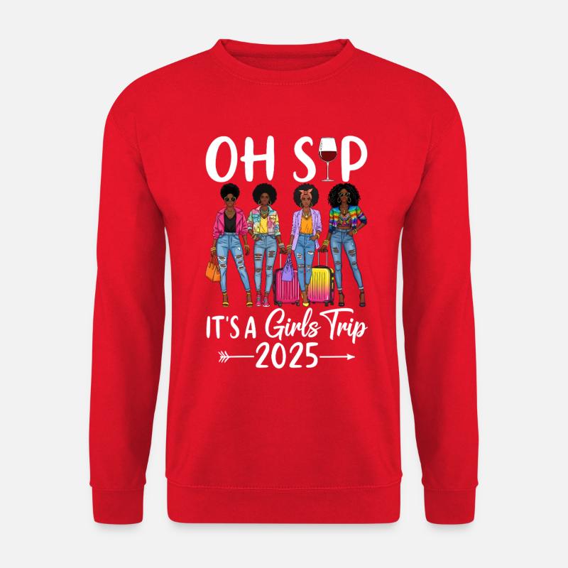 Girls Trip 2025 Mode Illustration - Unisex Pullover - Rot