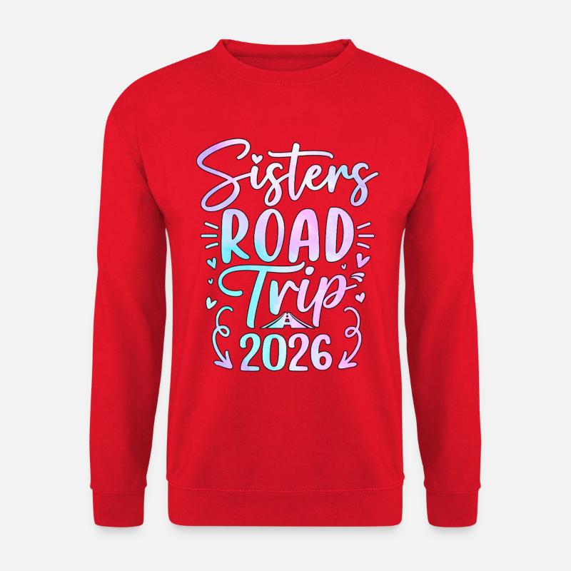 Sisters Road Trip 2026 Design - Unisex Pullover - Rot