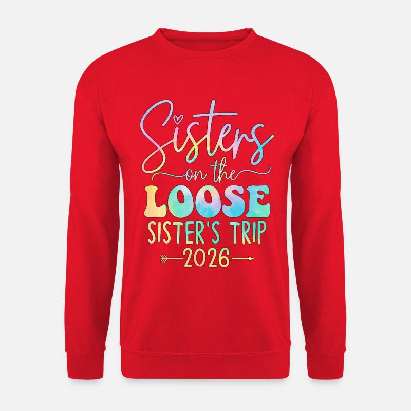 Sisters Trip 2026 Design - Unisex Sweatshirt - red
