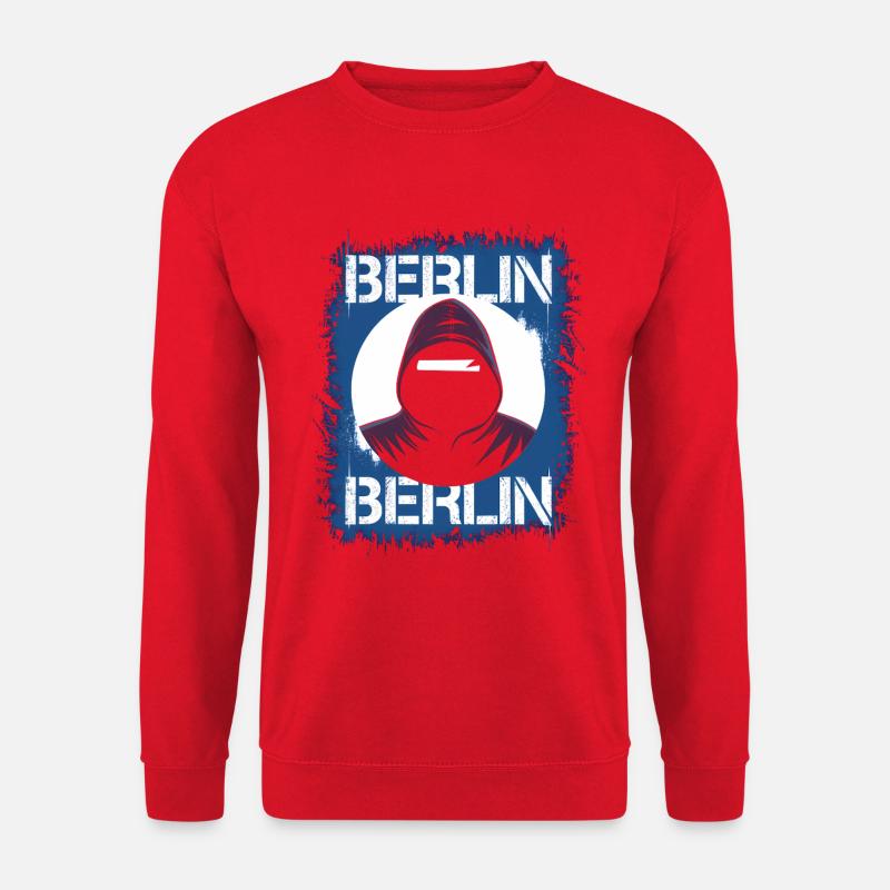 Sweat à capuche style graffiti Berlin - Sweat-shirt Unisexe - rouge