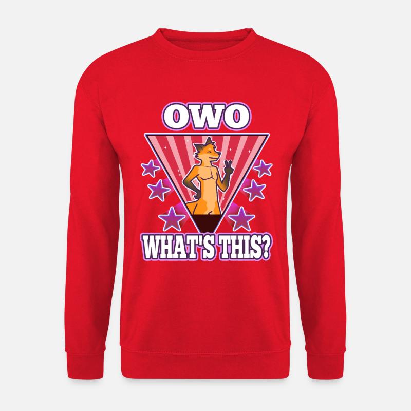 OwO What's This? - Unisex Sweatshirt - red