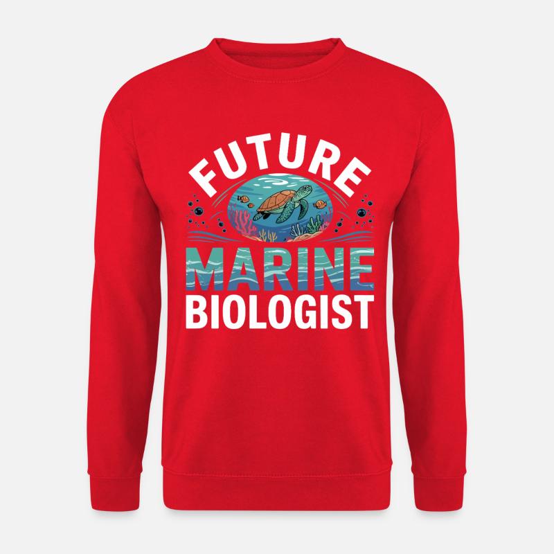 Future-oriented marine biologist - Unisex Sweatshirt - red