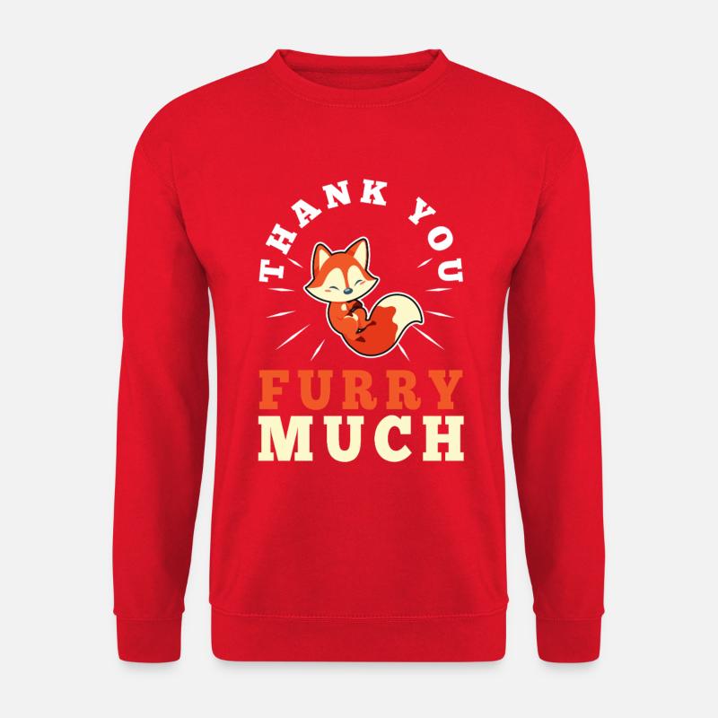 Thank you furry much - Unisex Pullover - Rot