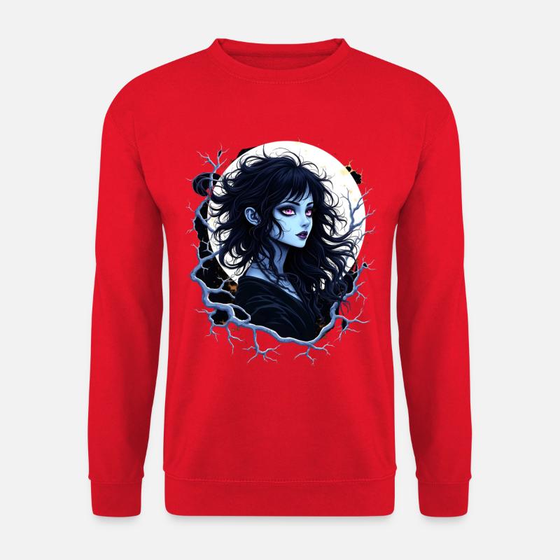 Moonlight Shadow Spell Anime - Unisex Sweatshirt - red