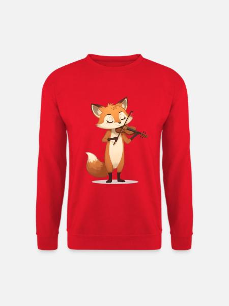 Sanfter Fuchs Violine - Unisex Pullover - Rot