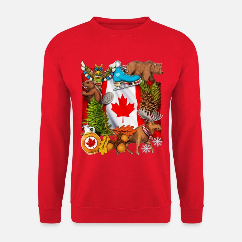 Fierté Canada - Sweat-shirt Unisexe - rouge