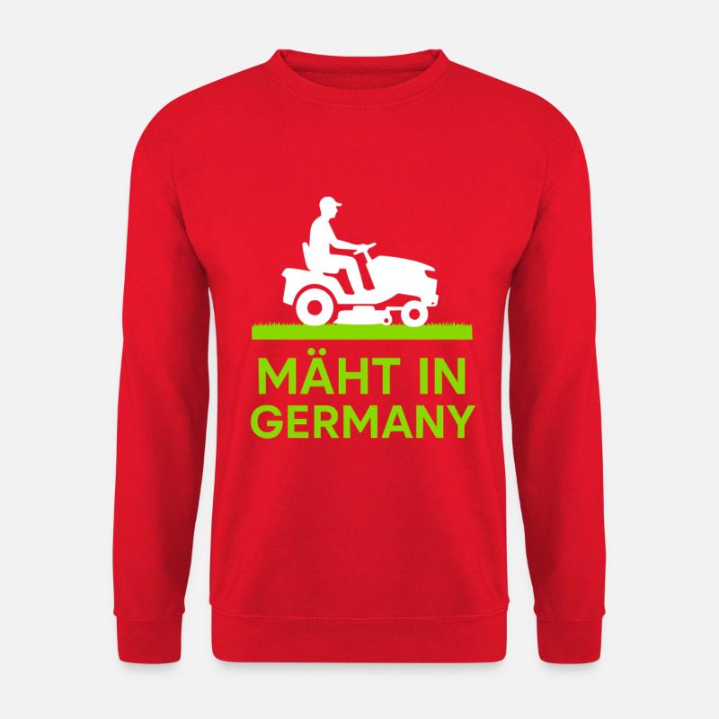 Mowing in Germany - Unisex Sweatshirt - red