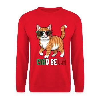 Ciao Bella - Unisex Pullover - Rot - Vorne - Alina (178cm) & Michal (187cm)