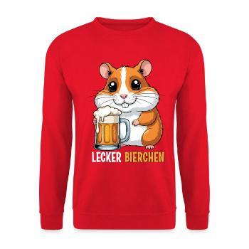 Bière délicieuse - Sweat-shirt Unisexe - rouge - Devant - Alina (178cm) & Michal (187cm)