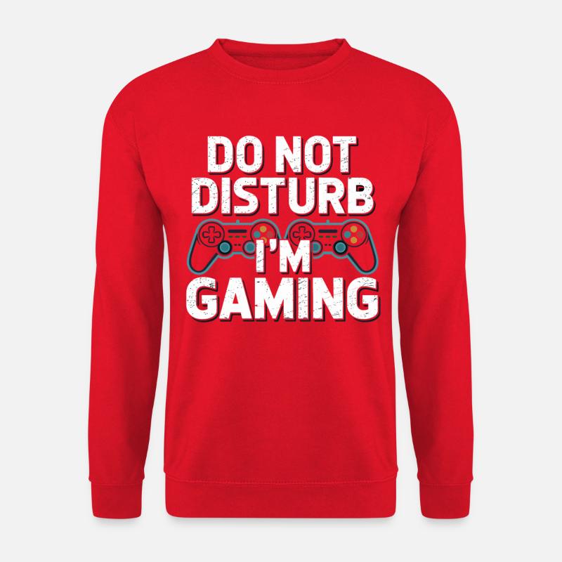 Ne pas déranger Je joue - Sweat-shirt Unisexe - rouge