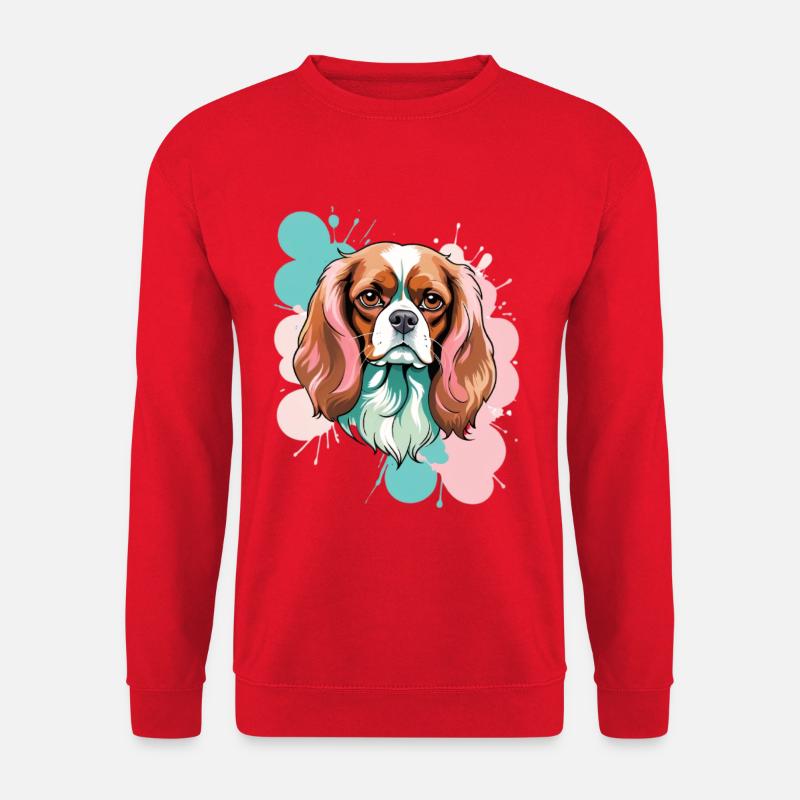 Cavalier King Charles Spaniel arbexplosion - Unisex Pullover - Rot