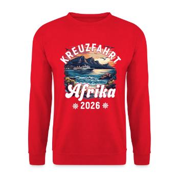 Africa Cruise 2026 - Unisex Sweatshirt - red - Front - Alina (178cm) & Michal (187cm)