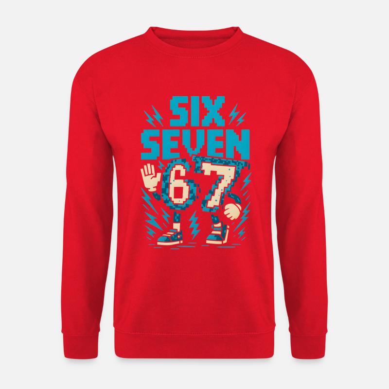 67 Pixel Flash Retro - Unisex Sweatshirt - red