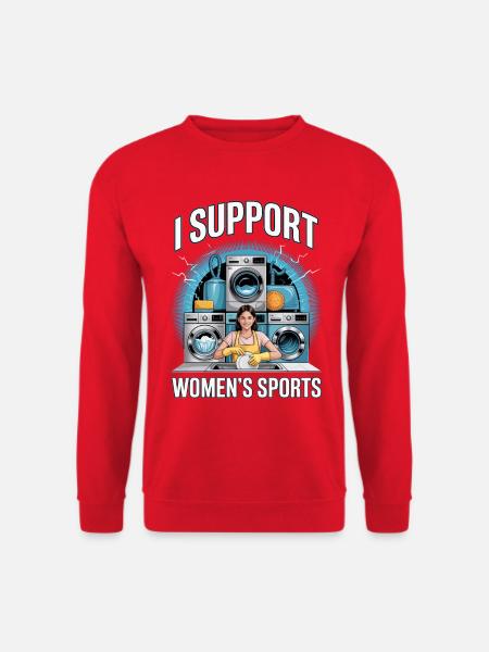 Kannatan naisten urheilua Unwearable Bootleg - Unisex svetaripaita - punainen