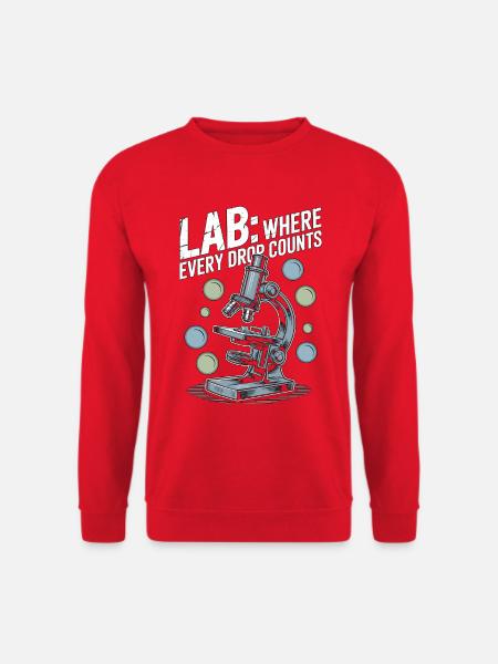 Lab Technician Lab Where Every Drop Scientist - Unisex Pullover - Rot