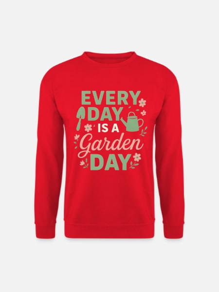 Garten Spruch Gartenliebe - Unisex Pullover - Rot