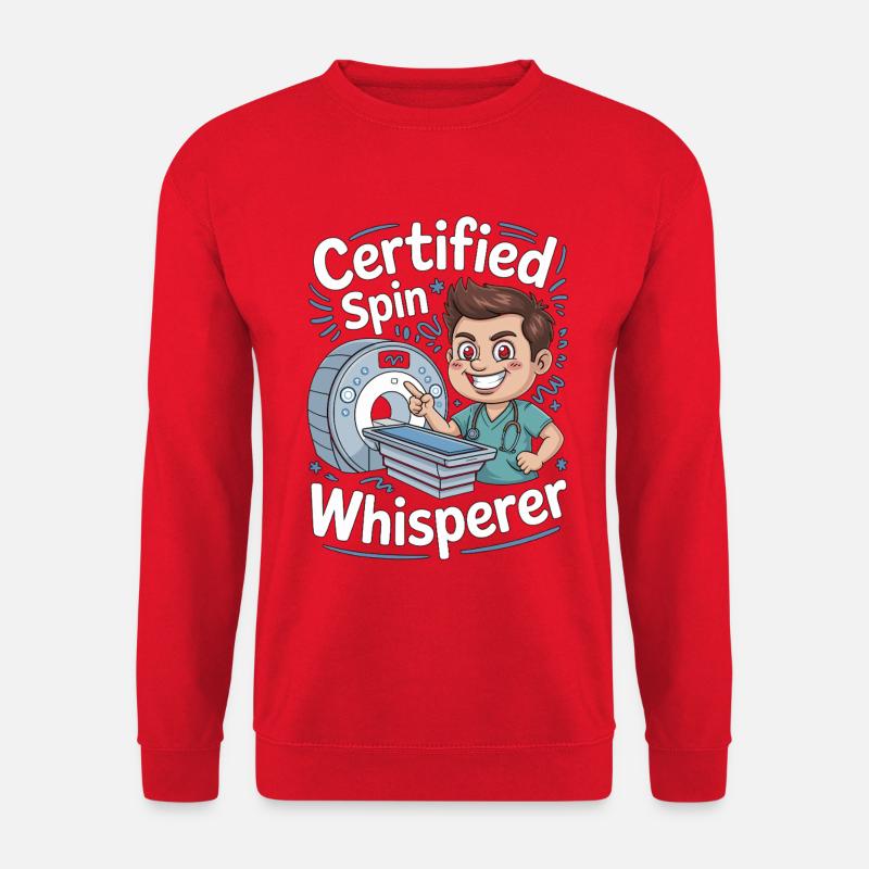 MRI Tech Certified Spin Whisperer Radiographer - Unisex Pullover - Rot