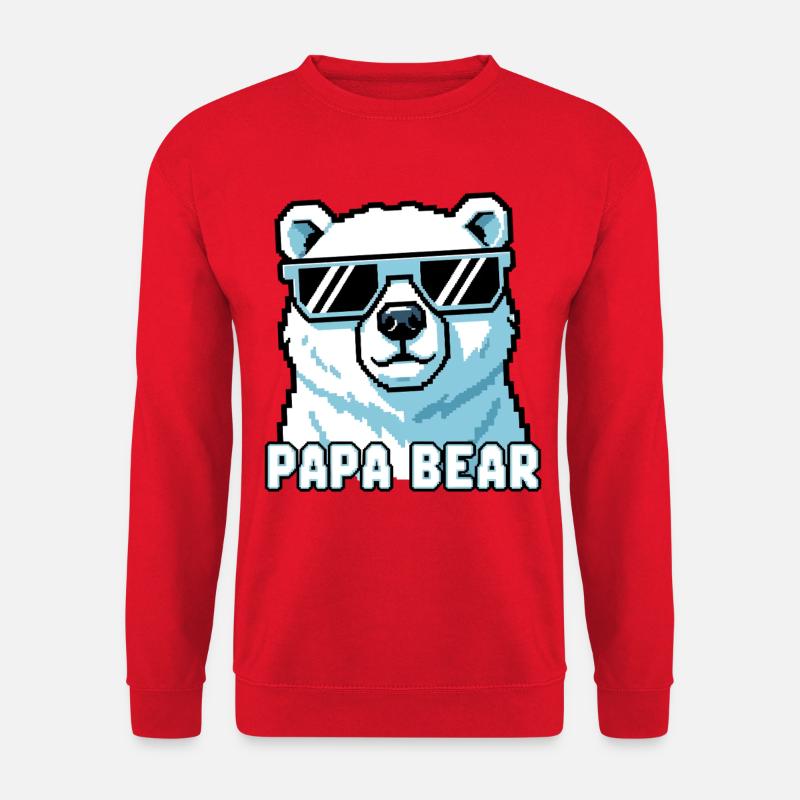 Papa Bear - Unisex Pullover - Rot