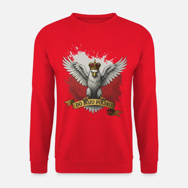 Polish Eagle – To Battle Poland - Unisex Sweatshirt - red