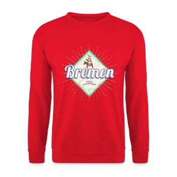 Musique rétro de la ville de Brême, Allemagne - Sweat-shirt Unisexe - rouge - Devant - Alina (178cm) & Michal (187cm)
