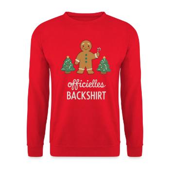 Cookies Baking Christmas Time Cookies Gingerbread - Unisex Sweatshirt - red - Front - Alina (178cm) & Michal (187cm)