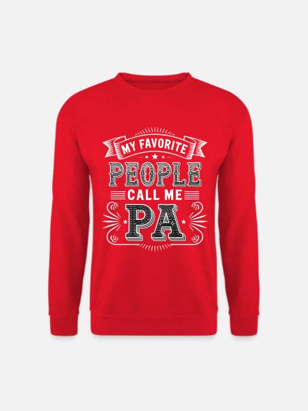 Favorite People Call Me PA - Unisex Sweatshirt - red