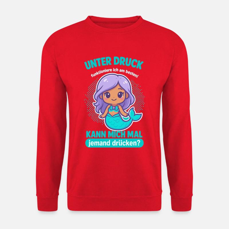 Unter Druck Meerjungfrau - Unisex Pullover - Rot