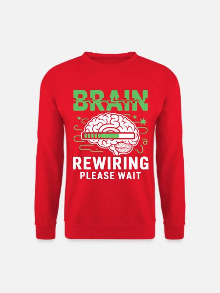 Brain Restart Please Wait - Unisex Sweatshirt - red