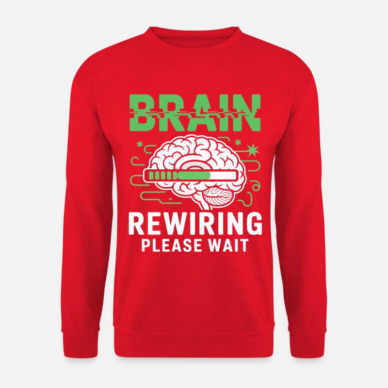 Brain Restart Please Wait - Unisex Sweatshirt - red