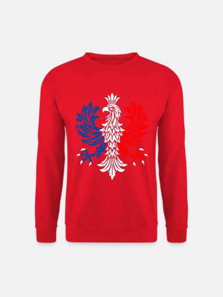 Trikolore-Adler-Emblem - Unisex Pullover - Rot
