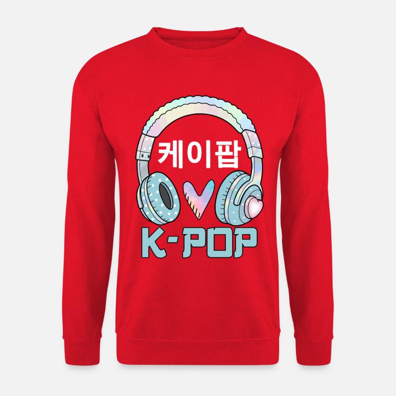 K Pop 케이팝 - Unisex Sweatshirt - red