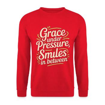 Infirmière aux urgences Grace sous pression aux urgences - Sweat-shirt Unisexe - rouge - Devant - Alina (178cm) & Michal (187cm)