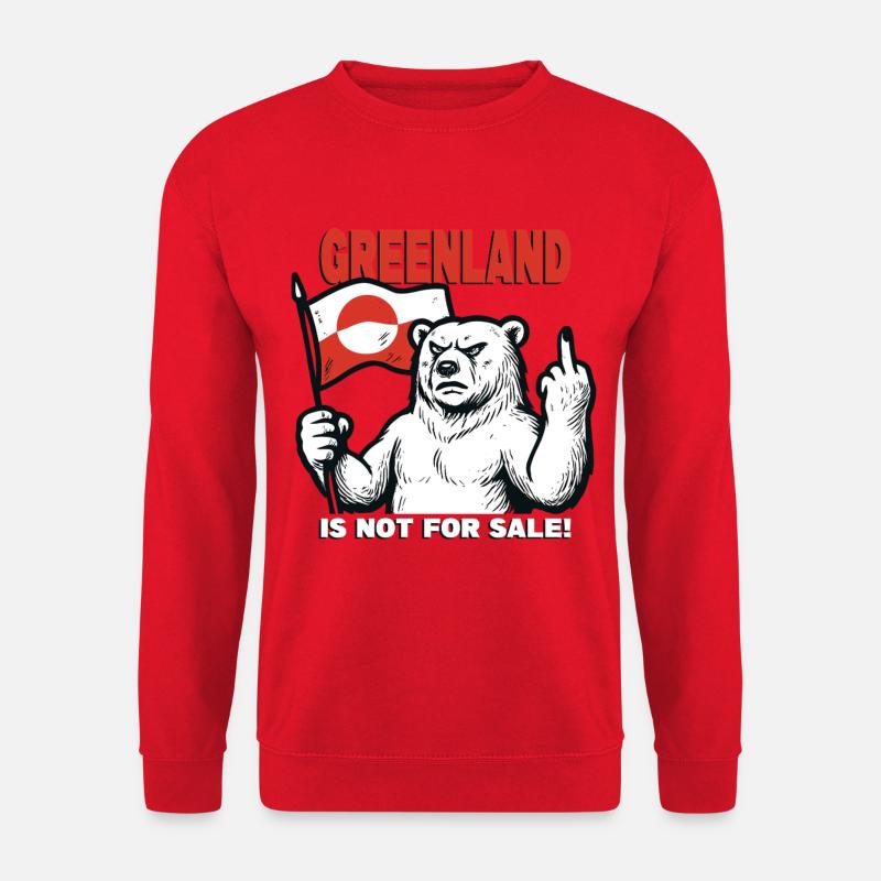 Greenland Is Not For Sale - Unisex Pullover - Rot