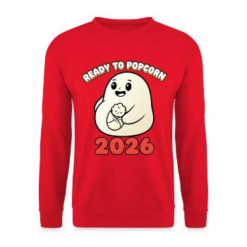 Mom 2026 pregnancy announce mother - Unisex Sweatshirt - red - Front - Alina (178cm) & Michal (187cm)